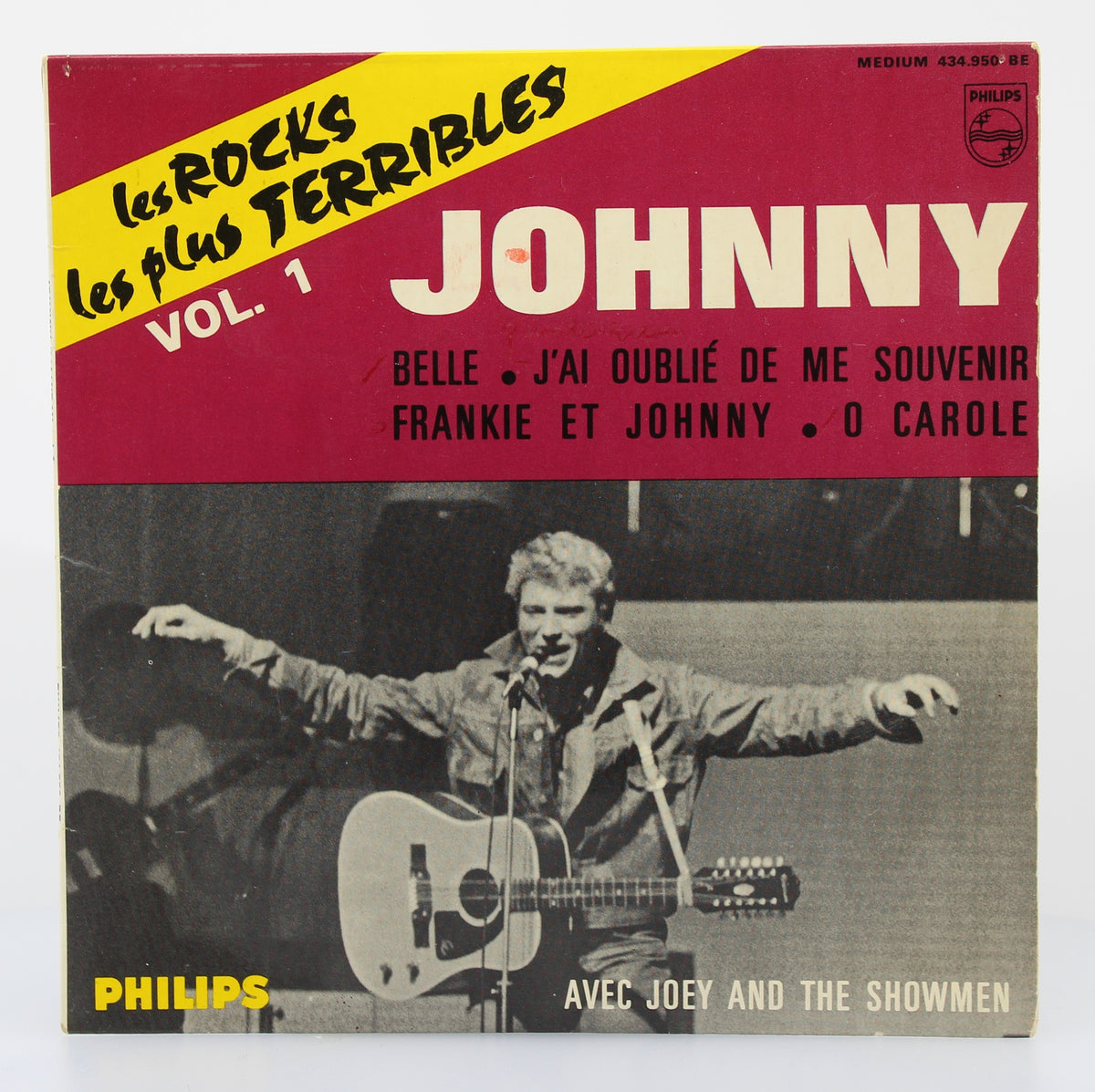 Johnny Hallyday Avec Joey And The Showmen – Les Rocks Les Plus Terribles Vol.1, Vinyl, 7&quot;, 45 RPM, EP, Mono, France 1964