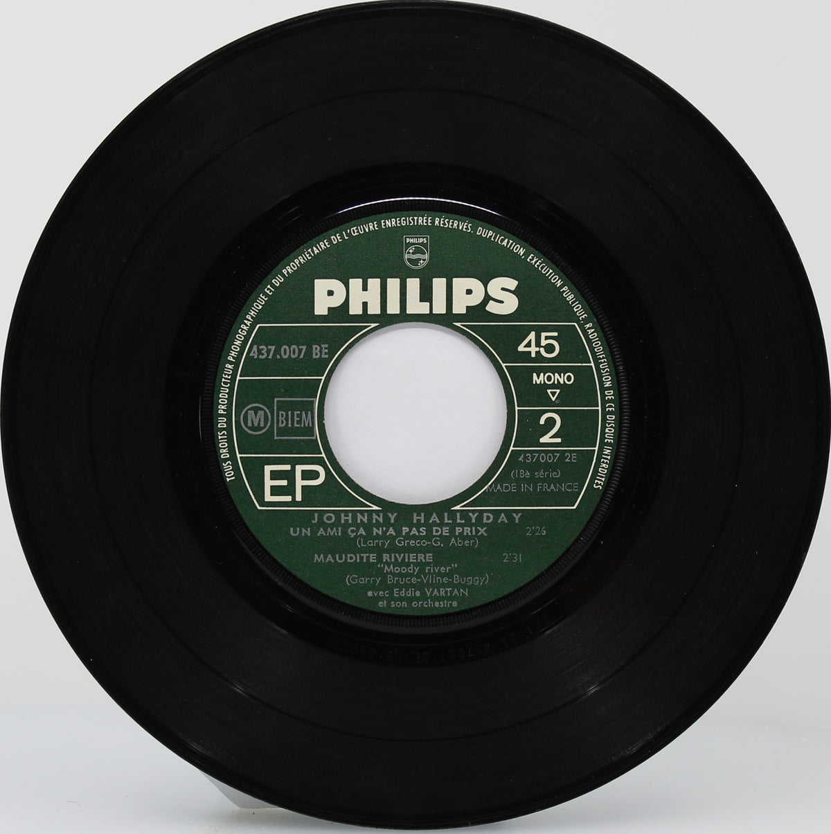 Johnny Hallyday – Johnny Lui Dit Adieu, Vinyl, 7&quot;, 45 RPM, EP, 1965