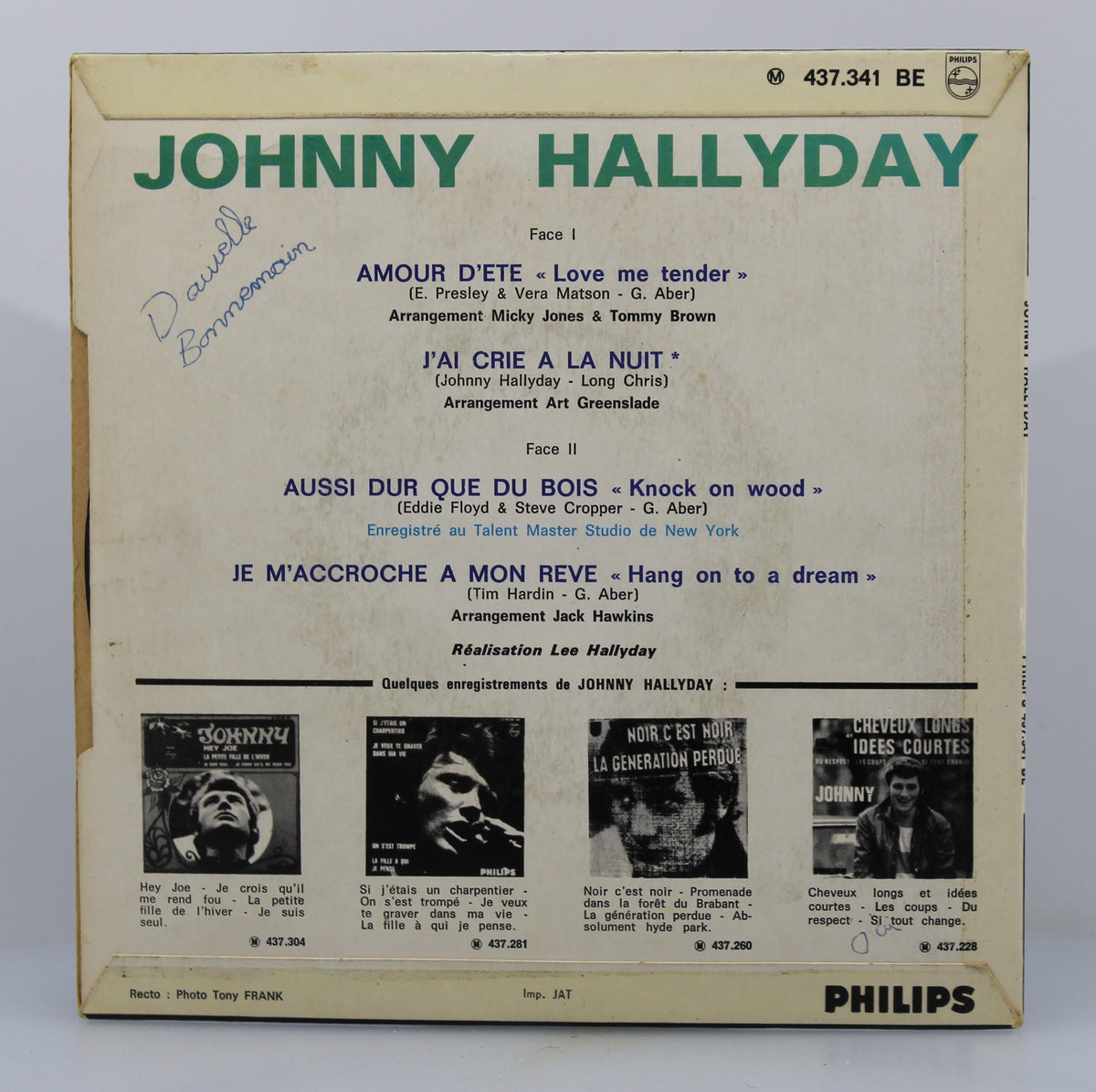 Johnny Hallyday – Amour D&#39;été, Vinyl, 7&quot;, 45 RPM, EP, France 1967