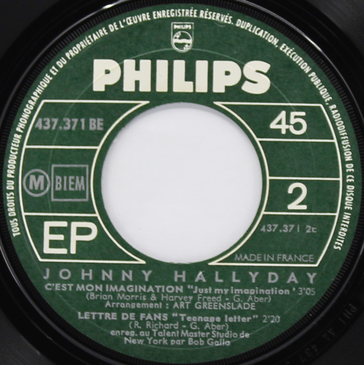 Johnny Hallyday – Petite Fille, Vinyl, 7&quot;, EP, 45 RPM, Mono, France 1967