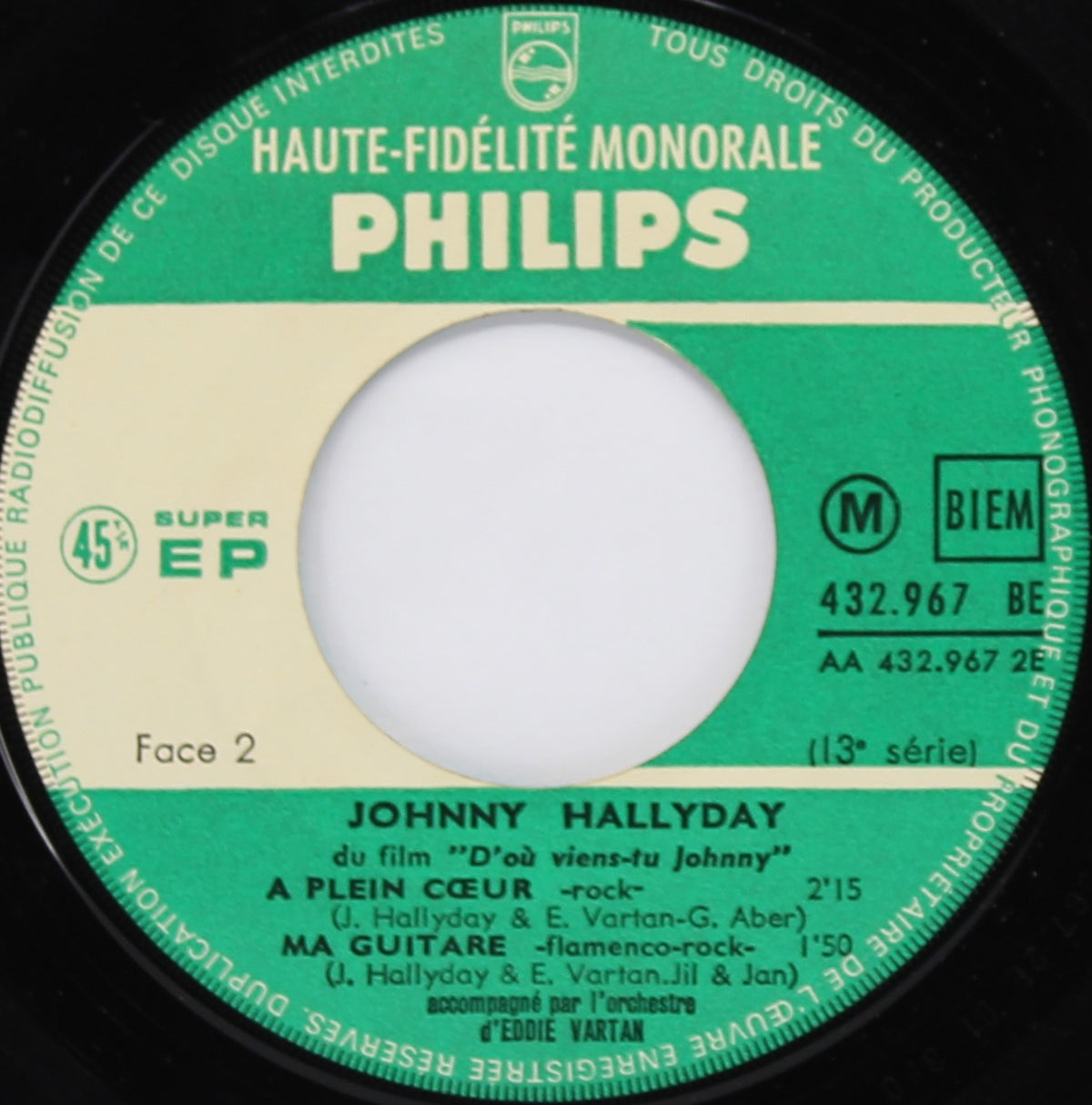 Johnny Hallyday – Pour Moi La Vie Va Commencer, Vinyl, 7&quot;, 45 RPM, EP, Mono, France 1963