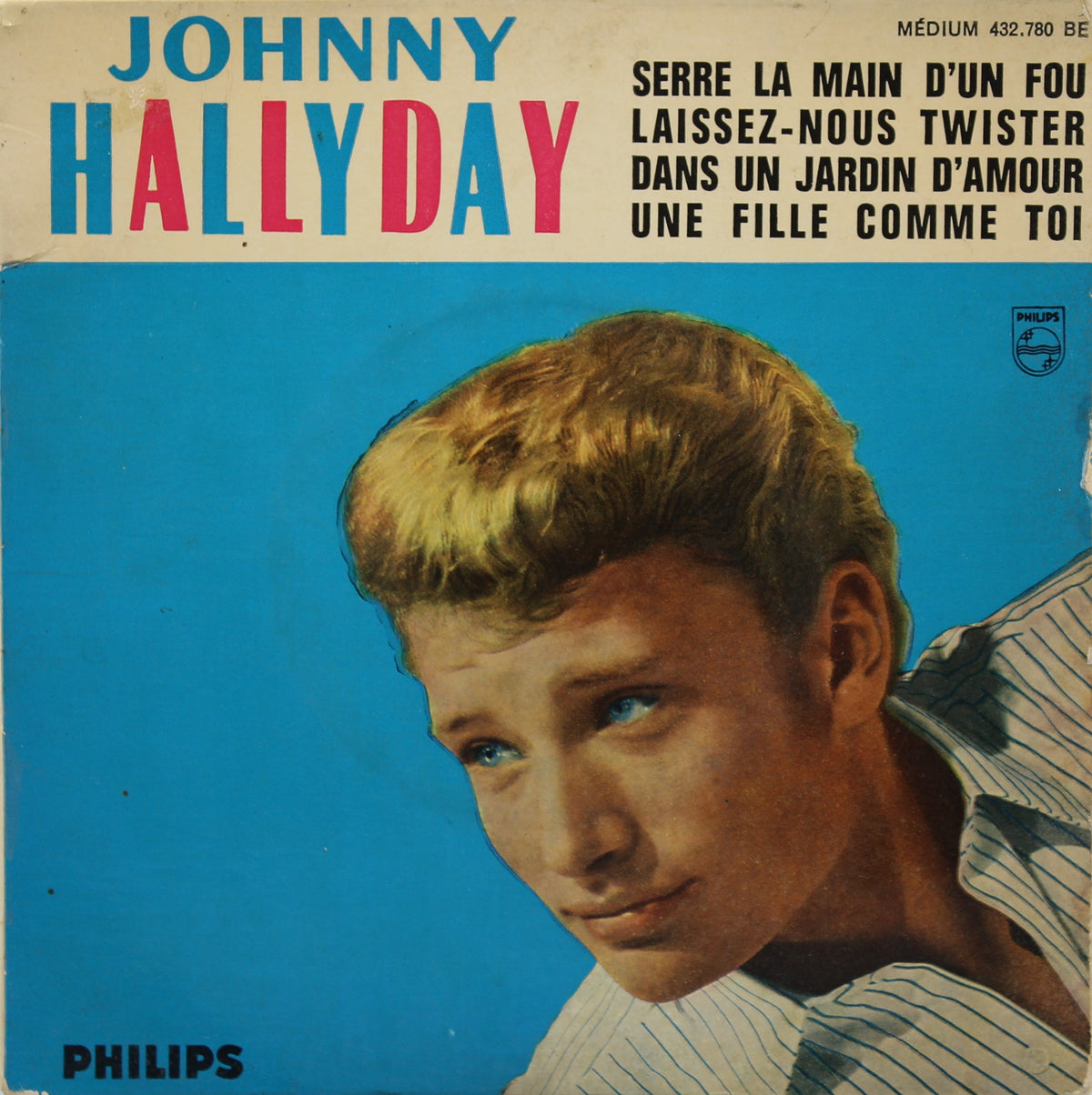 Johnny Hallyday ‎– Serre La Main D&#39;Un Fou, Vinyl, 7&quot;, 45 RPM, EP, Repress, Mono, France 1962