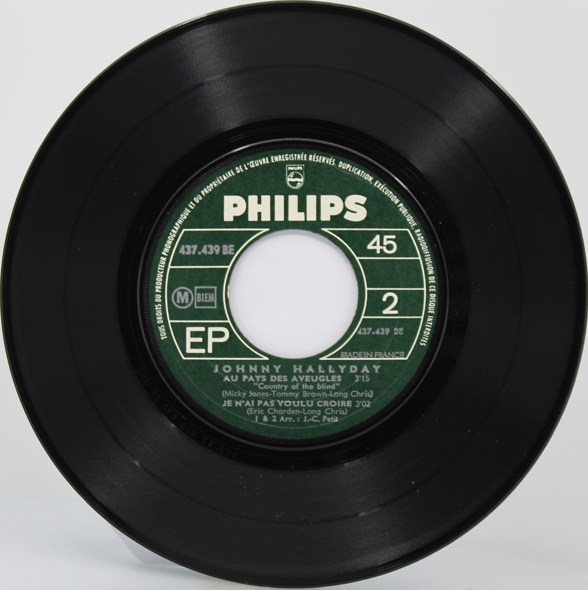Johnny Hallyday – Entre Mes Mains, Vinyl, 7&quot;, 45 RPM, EP, France 1968