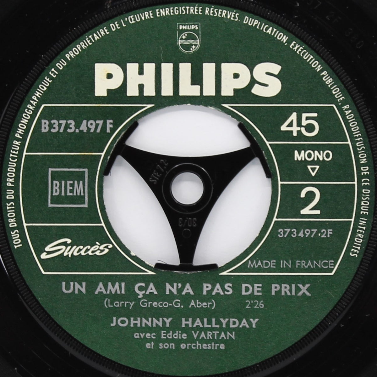 Johnny Hallyday – On Te Montrera Du Doigt, Vinyl, 7&quot;, 45 RPM, Jukebox, Mono, France 1965