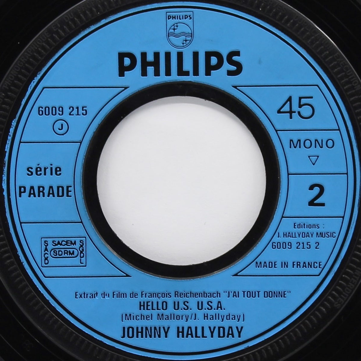 Johnny Hallyday ‎– Comme Si Je Devais Mourir Demain,Vinyl, 7&quot;, 45 RPM, Single, Mono, France 1972