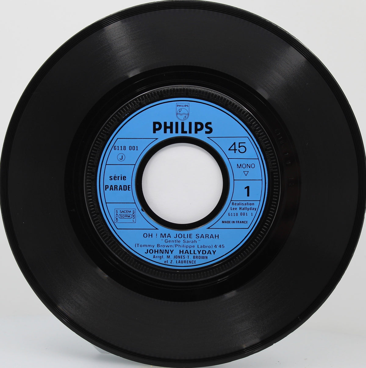Johnny Hallyday – Oh! Ma Jolie Sarah, Vinyl, 7&quot;, 45 RPM, Single, Misprint, France 1971