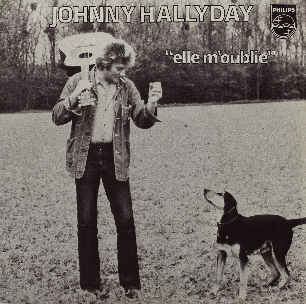 Johnny Hallyday – Elle M&#39;oublie, Vinyl, 7&quot;, 45 RPM, Single, JAT printer, France 1978