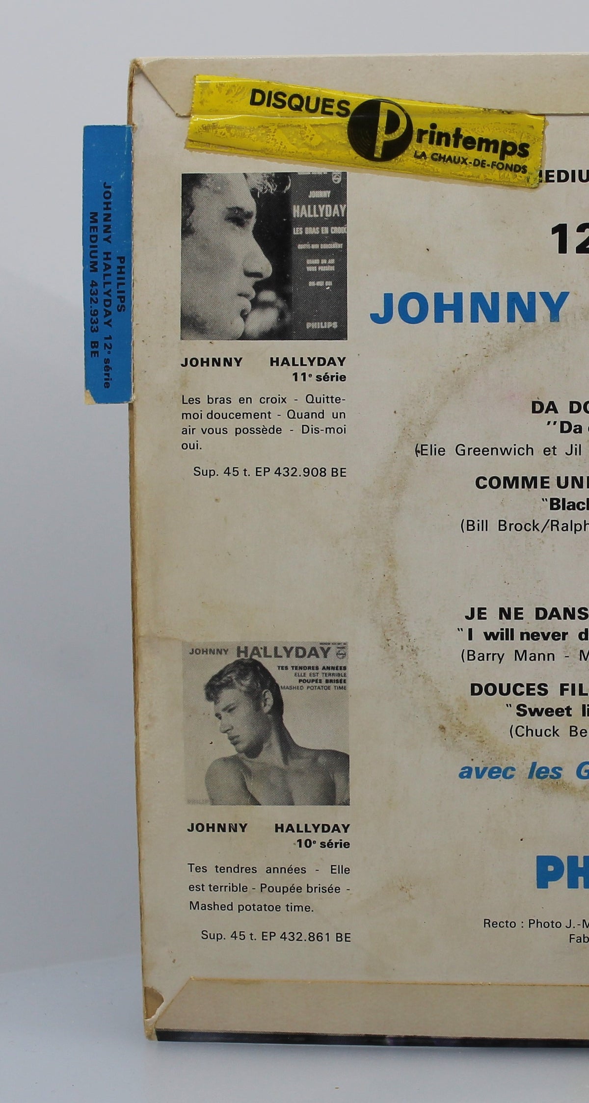 Johnny Hallyday – Da Dou Ron Ron, Vinyl, 7&quot;, 45 RPM, EP, Mono, France 1963