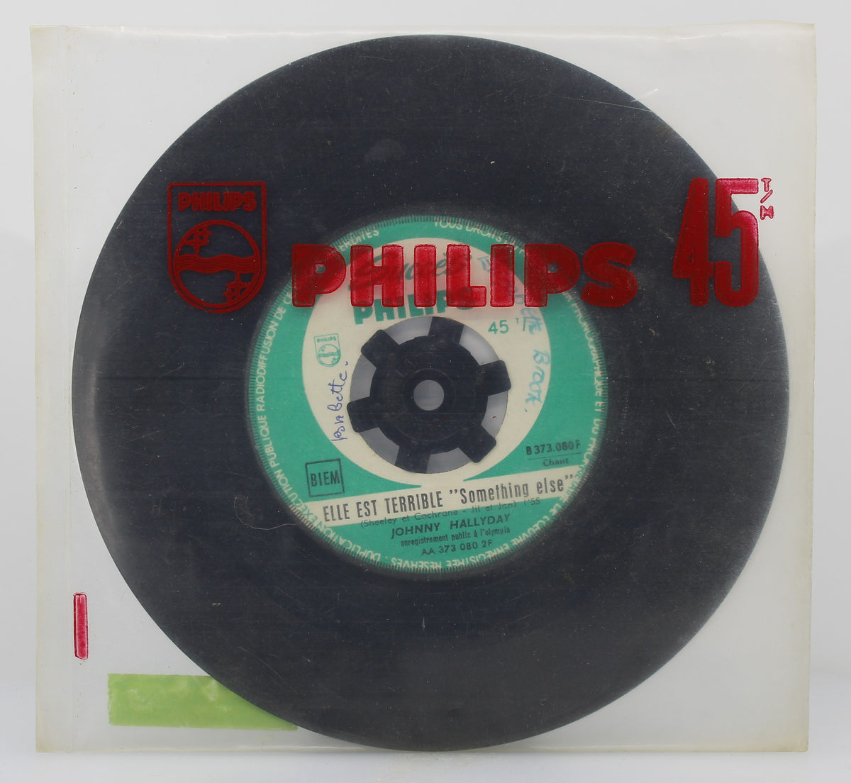 Johnny Hallyday ‎– Elle Est Terrible, Vinyl, 7&quot;, 45 RPM, Single, Jukebox, France 1962