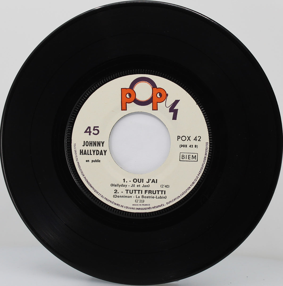 Johnny Hallyday ‎– Concert De Rock En Public, Vinyl, 7&quot;, 45 RPM, EP, France 1967