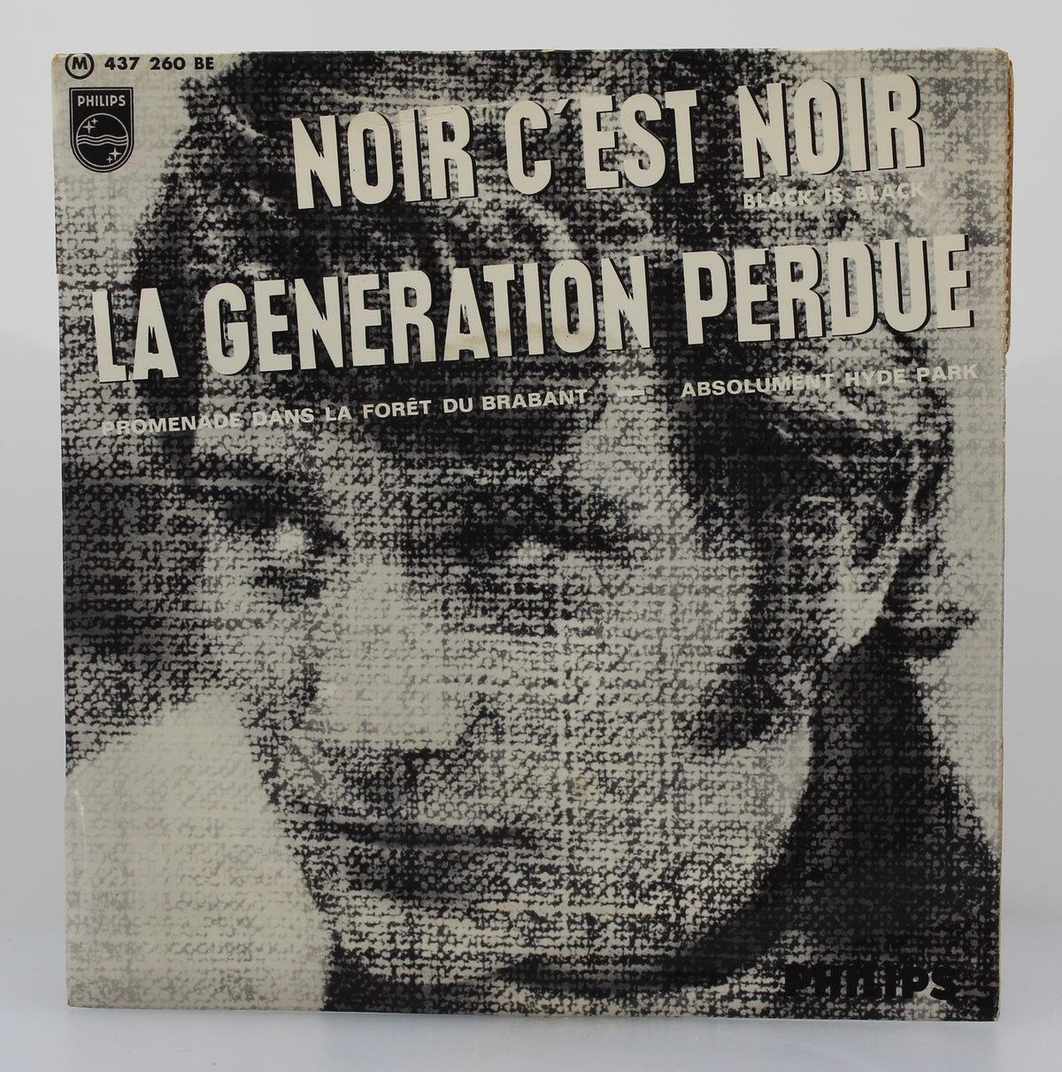 Johnny Hallyday Avec The Blackburds – Noir C&#39;est Noir / La Generation Perdue, Vinyl, 7&quot;, 45 RPM, EP, Mono, France 1966