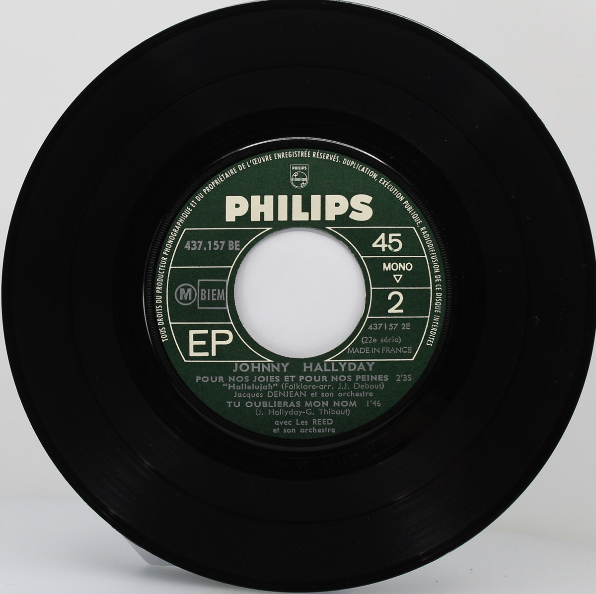 Johnny Hallyday – Le Diable Me Pardonne, Vinyl, 7&quot;, 45 RPM, EP, Mono, France 1965