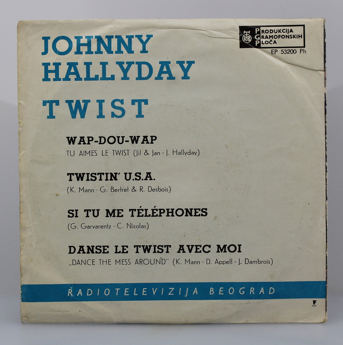 Johnny Hallyday ‎– Twist, Vinyl, 7&quot;, EP, Yugoslavia 1964