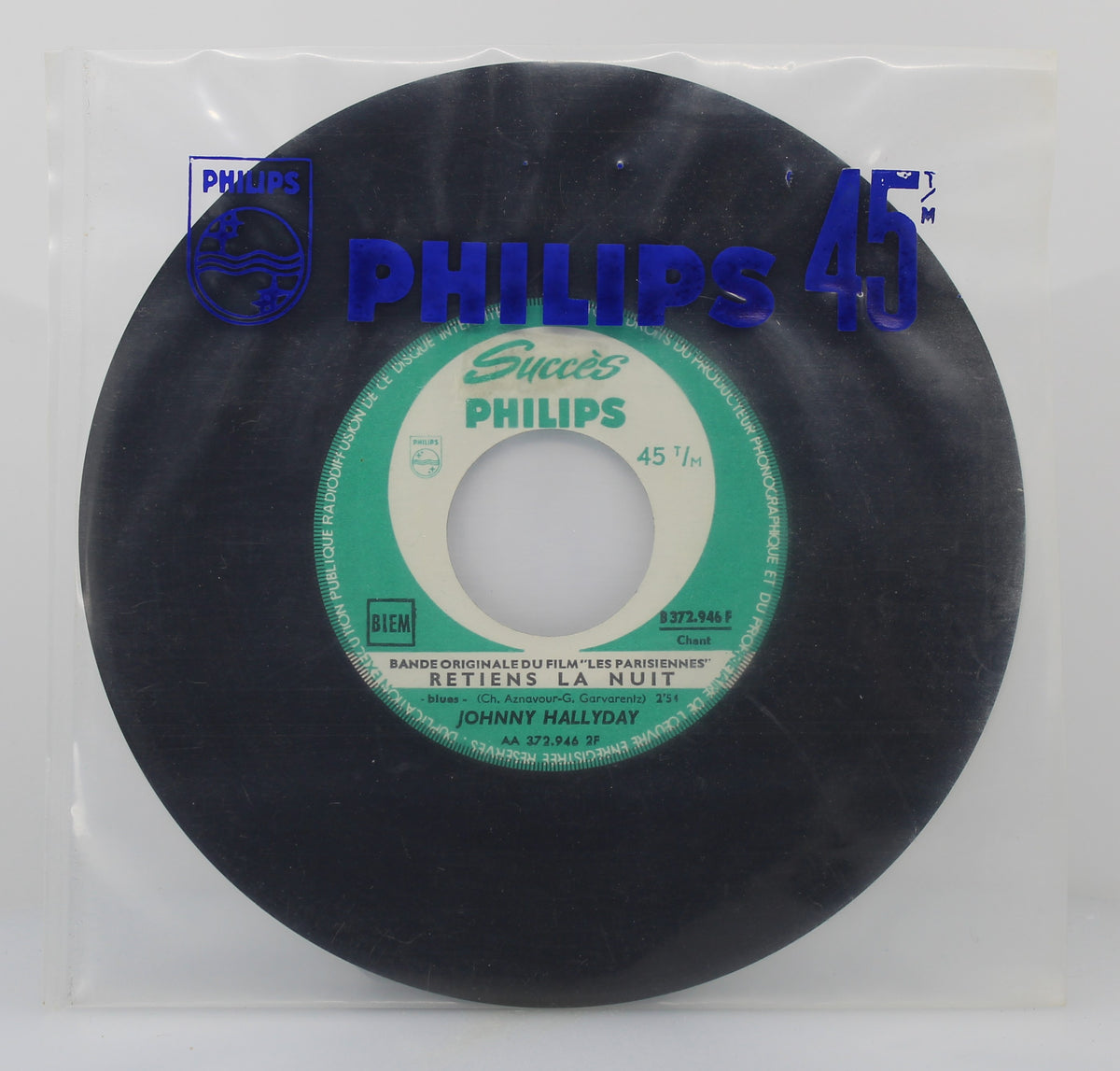 Johnny Hallyday – Sam&#39;di Soir / Retiens La Nuit, Vinyl, 7&quot;, 45 RPM, Single, France 1962