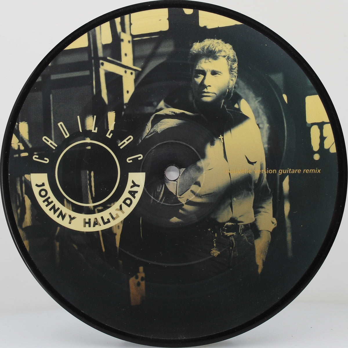 Johnny Hallyday ‎– Cadillac, Vinyl, 7&quot;, 45 RPM, Single, Picture Disc, France 1990