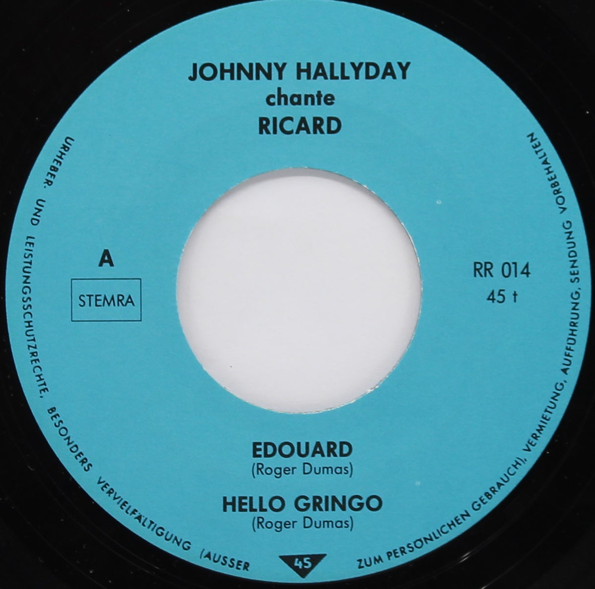 Johnny Hallyday – Inedits Ricard, Vinyl, 7&quot;, 45 RPM, EP, Promo, France 1973