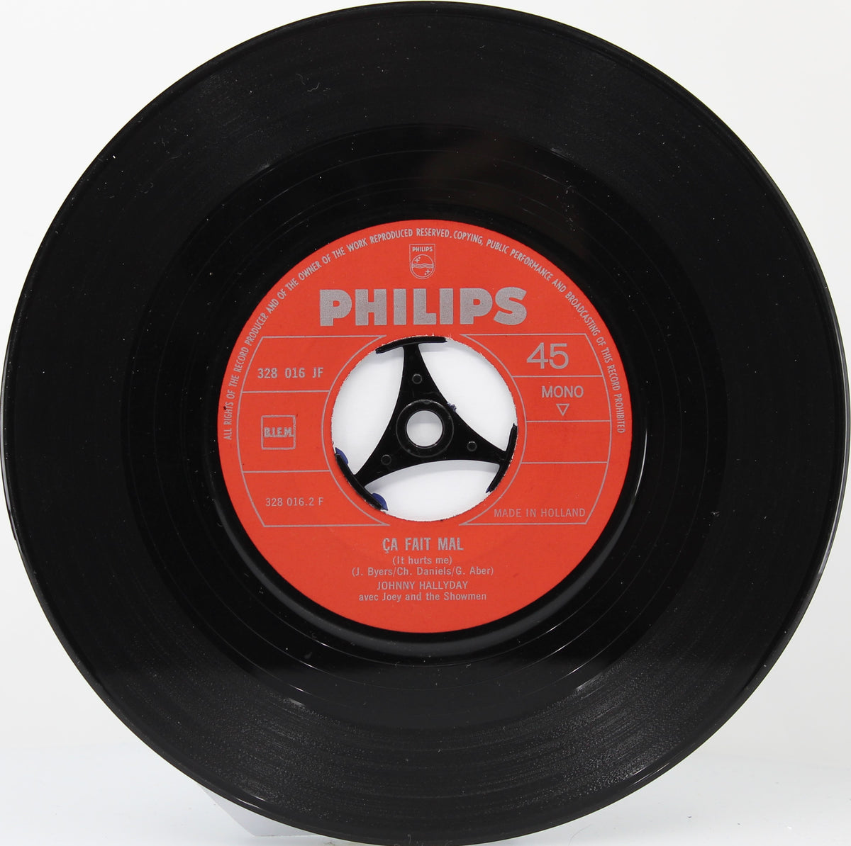 Johnny Hallyday – Les Mauvais Garçons, Vinyl, 7&quot;, 45 RPM, Single, Netherlands 1964