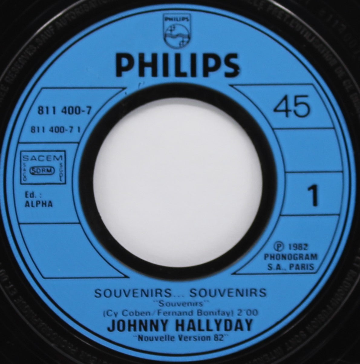 Johnny Hallyday – Souvenirs Souvenirs (Version 82), Vinyl, 7&quot;, Single, 45 RPM, France 1983