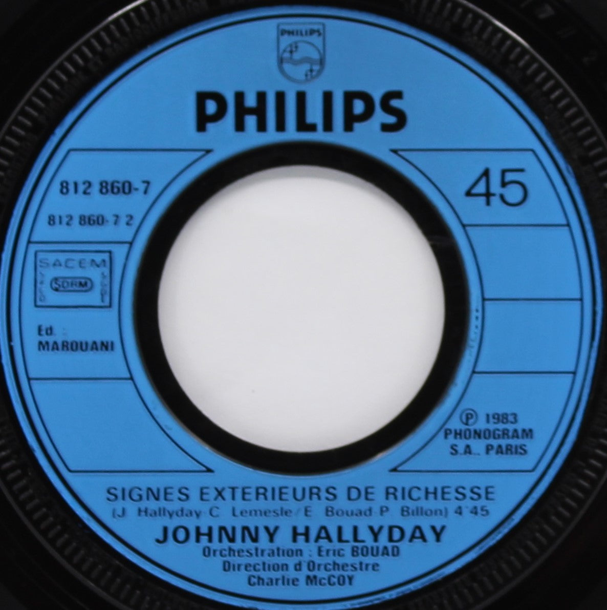 Johnny Hallyday – Pour Ceux Qui S&#39;aiment, Vinyl, 7&quot;, 45 RPM, Single, France 1983