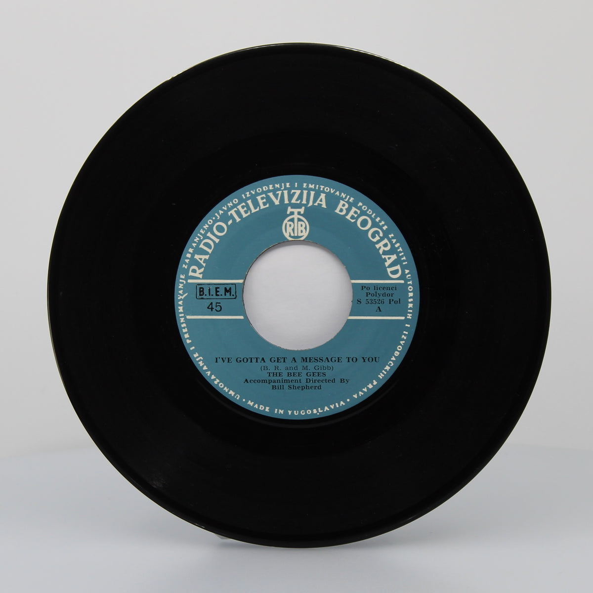 Bee Gees - I&#39;ve Gotta Get A Message To You, Polydor, Vinyl 7&quot; single, 45 RPM, Yougoslavia 1968