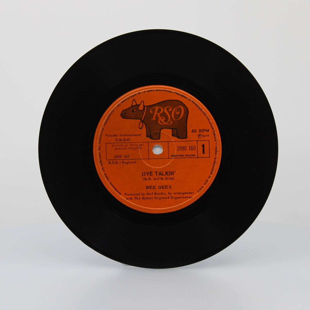 Bee Gees - Jive Talkin&#39;, Vinyl 7&quot; Single 45Rpm, Chile 1975