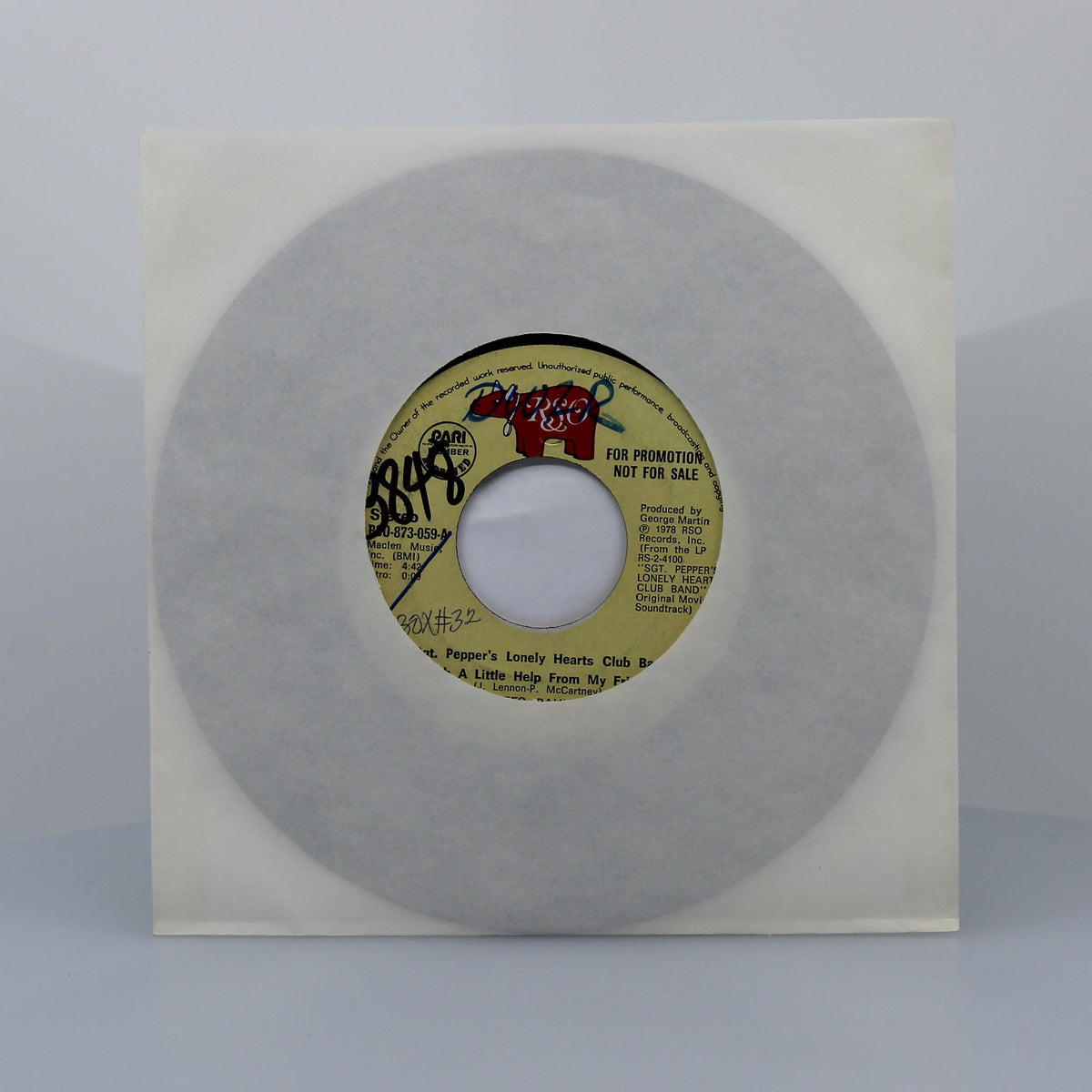 Bee Gees - Sgt. Peppers Lonely Hearts Club Band + With A Little Help From My Friends, Vinyl 7&quot; Single 45Rpm Promo, Phiippines 1978