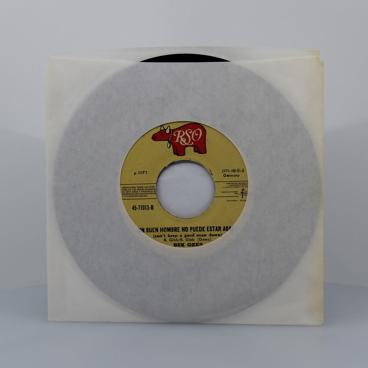 Bee Gees - Al Margen Del Mundo, Vinyl 7&quot; Single 45Rpm, Ecuador 1977