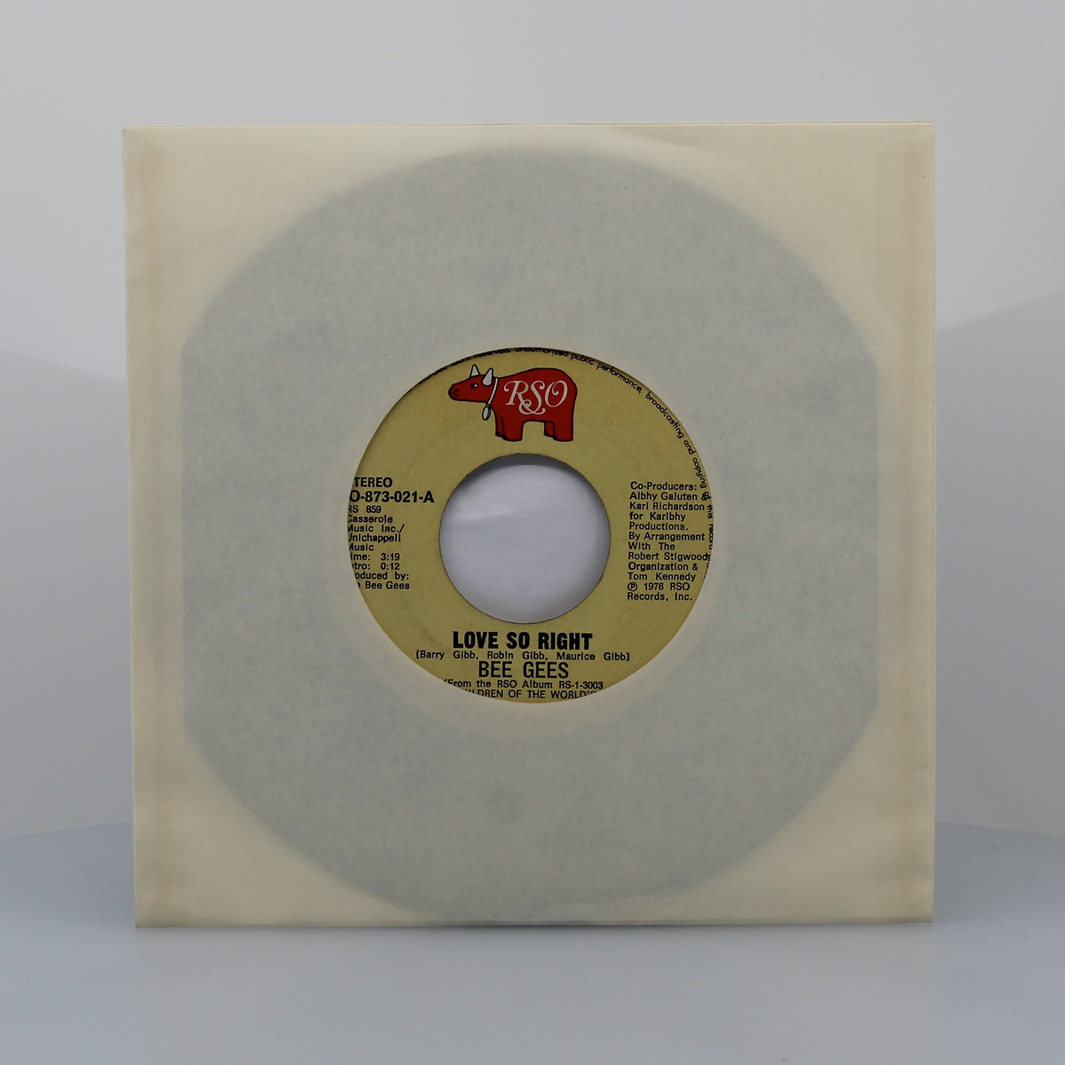 Bee Gees - Love So Right, Vinyl 7&quot; Single 45Rpm, Philippines 1976