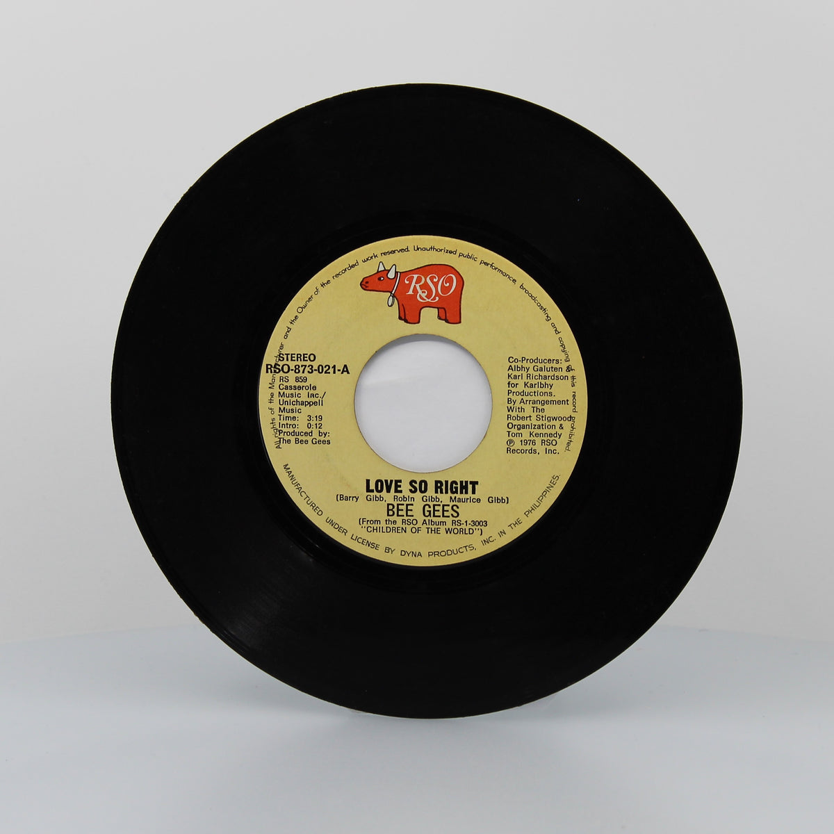 Bee Gees - Love So Right, Vinyl 7&quot; Single 45Rpm, Philippines 1976