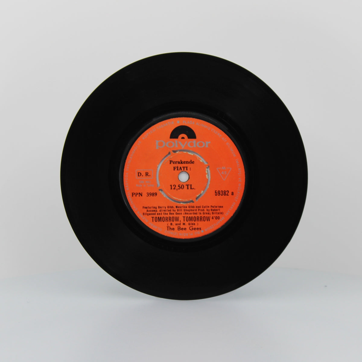 Bee Gees - Tomorrow, Tomorrow, Vinyl 7&quot; Single 45Rpm, Turkey 1969