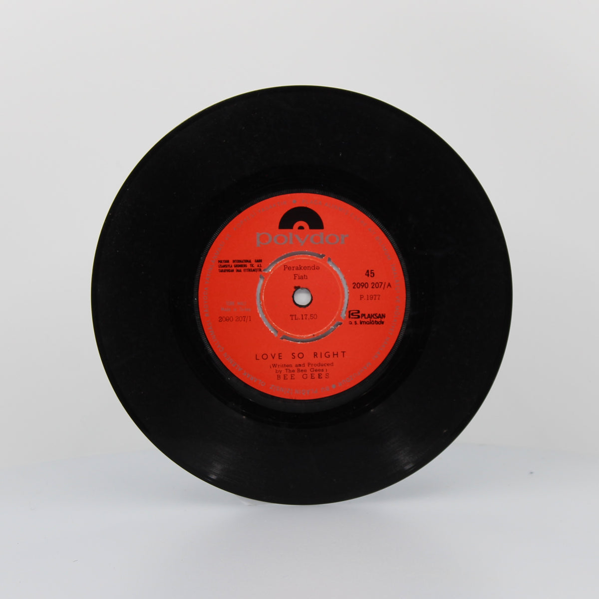 Bee Gees - Love So Right, Vinyl 7&quot; Single 45Rpm, Turkey 1977