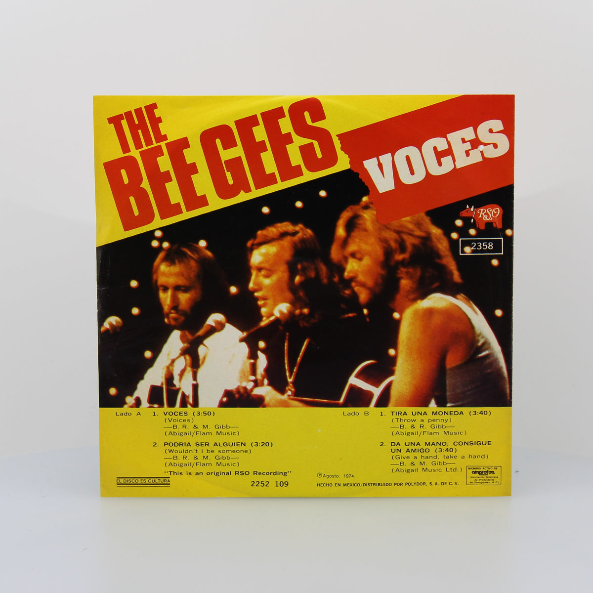 Bee Gees - Voices, Vinyl 7&quot; Single 45Rpm, Mexico 1974