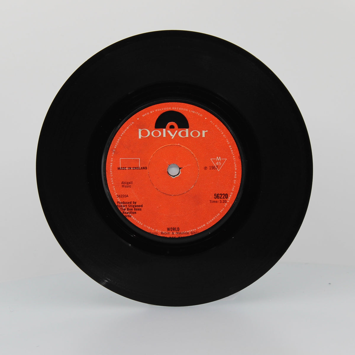 Bee Gees - World, Vinyl 7&quot; Single 45Rpm MISSPRESS, UK 1967