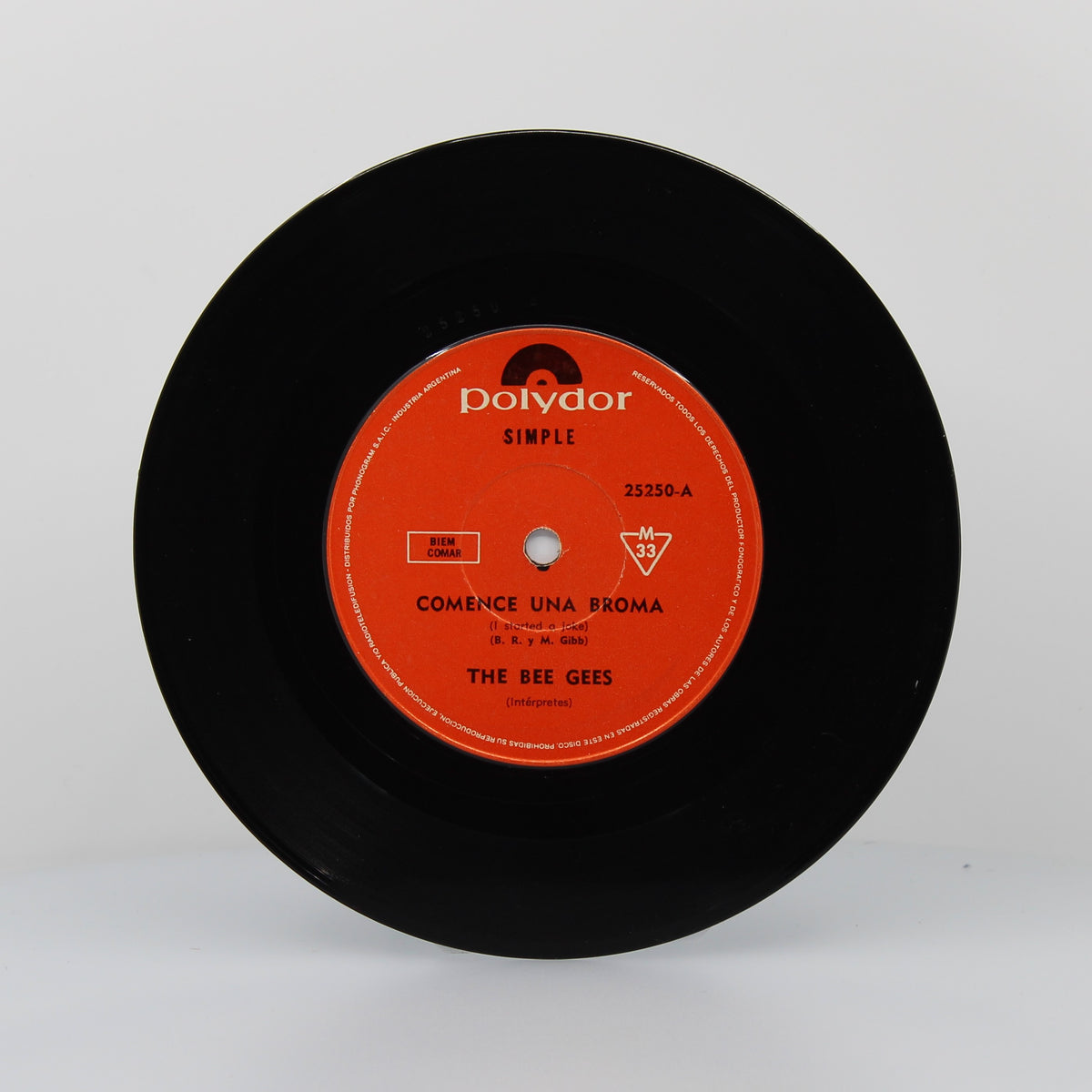 Bee Gees - Comence Una Broma, Vinyl 7&quot; Single 45Rpm, Argentina