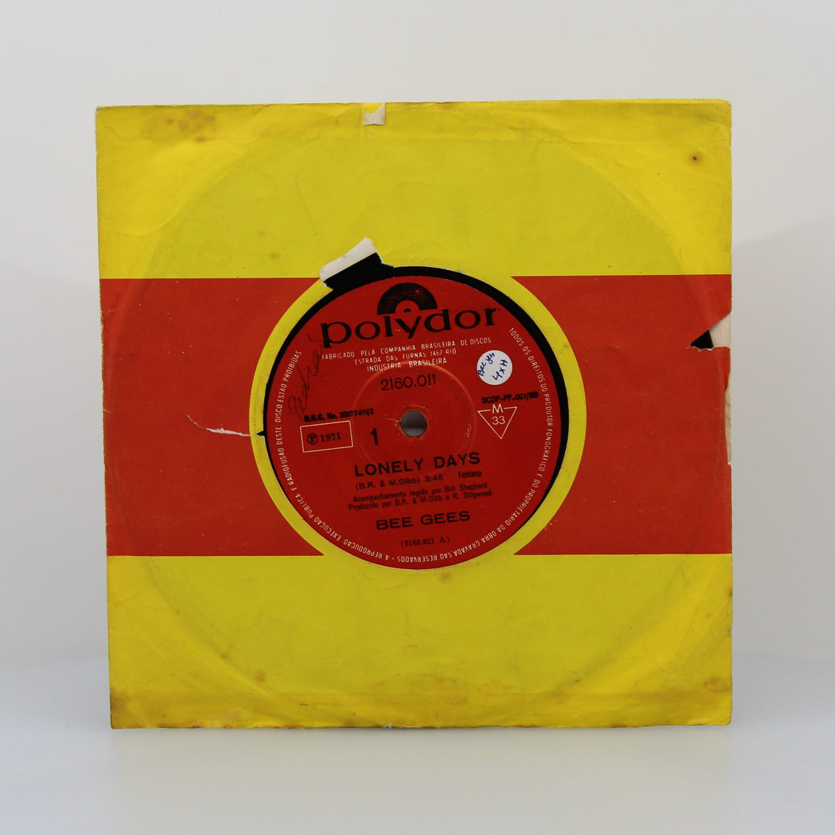 Bee Gees - Vinyl 7&quot; Single 33Rpm, Brazil 1971