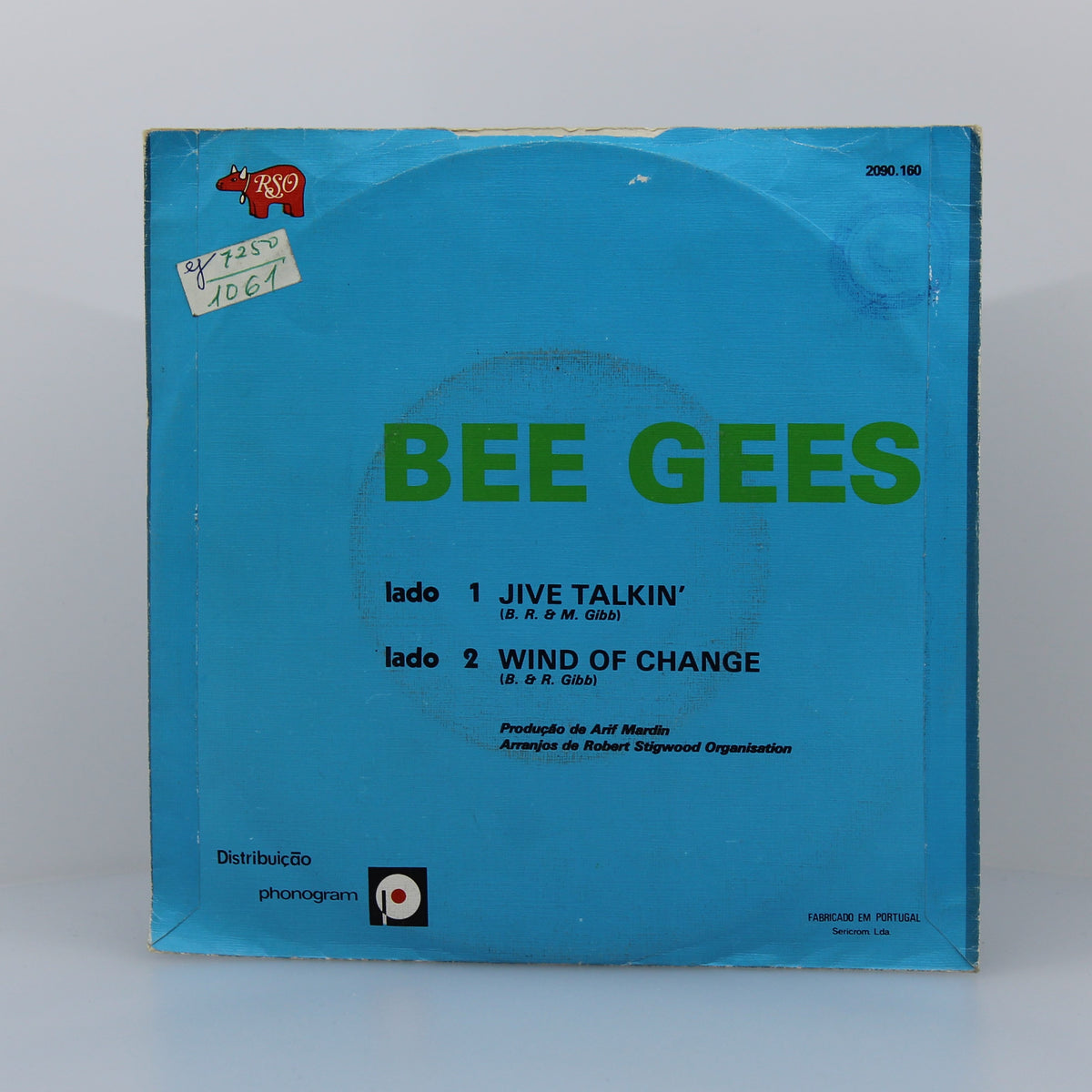 Bee Gees - Jive Talkin&#39;, Vinyl 7&quot; Single 45Rpm, Portugal 1975