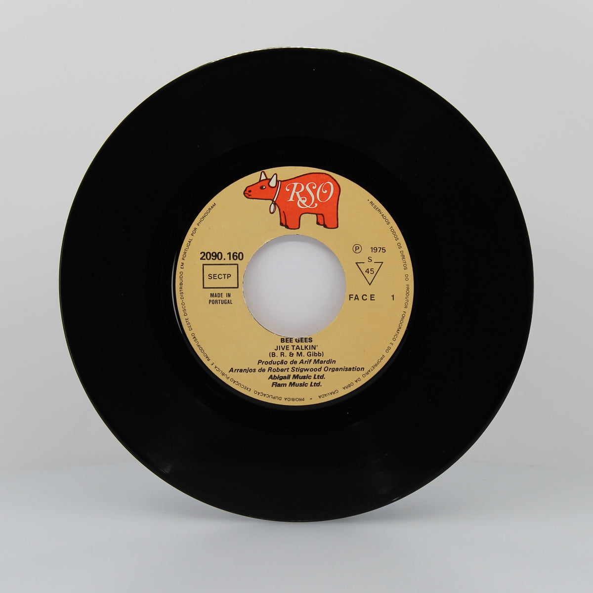 Bee Gees - Jive Talkin&#39;, Vinyl 7&quot; Single 45Rpm, Portugal 1975