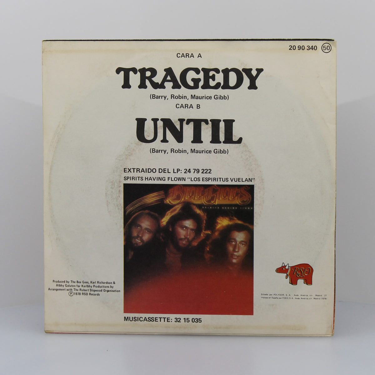 Bee Gees - Tragedy, Vinyl 7&quot; Single 45Rpm, Spain 1978