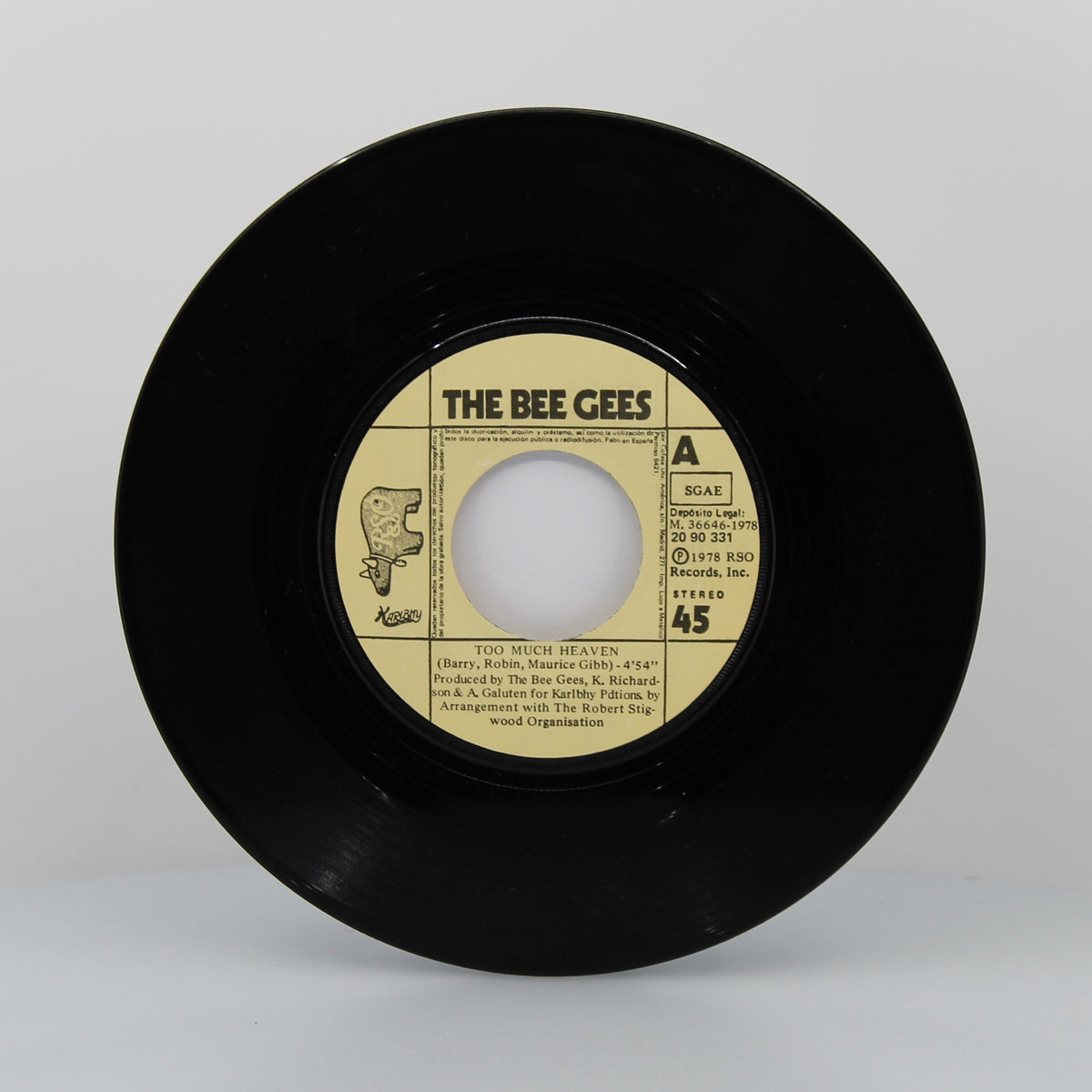 Bee Gees - Too Muxh Heaven, Vinyl 7&quot; Single 45Rpm, Spain 1978