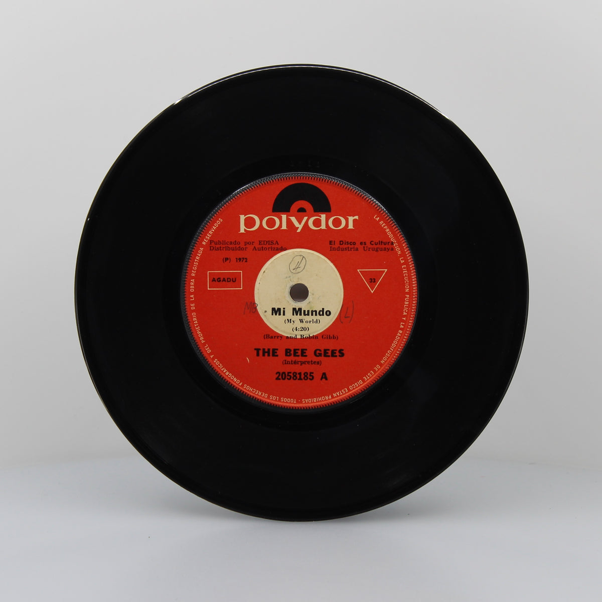 Bee Gees - Mi Mundo, Vinyl 7&quot; Single 33Rpm, Uruguay
