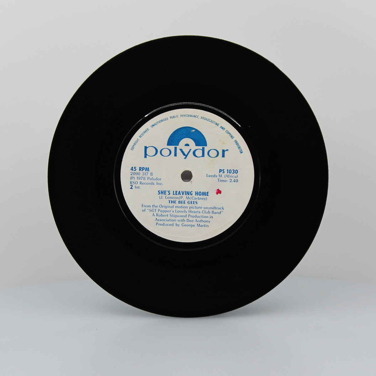 Robin Gibb - Oh! Darling, Vinyl 7&quot; Single 45Rpm, Rhodesia 1978