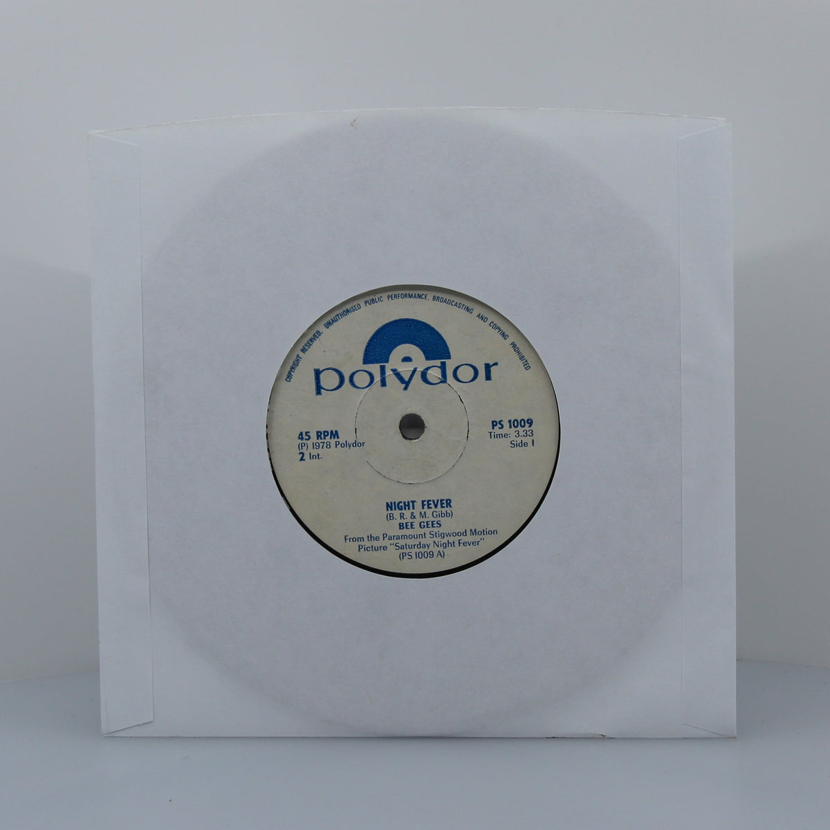Bee Gees - Night Fever, Vinyl 7&quot; Single 45Rpm, Rhodesia 1978