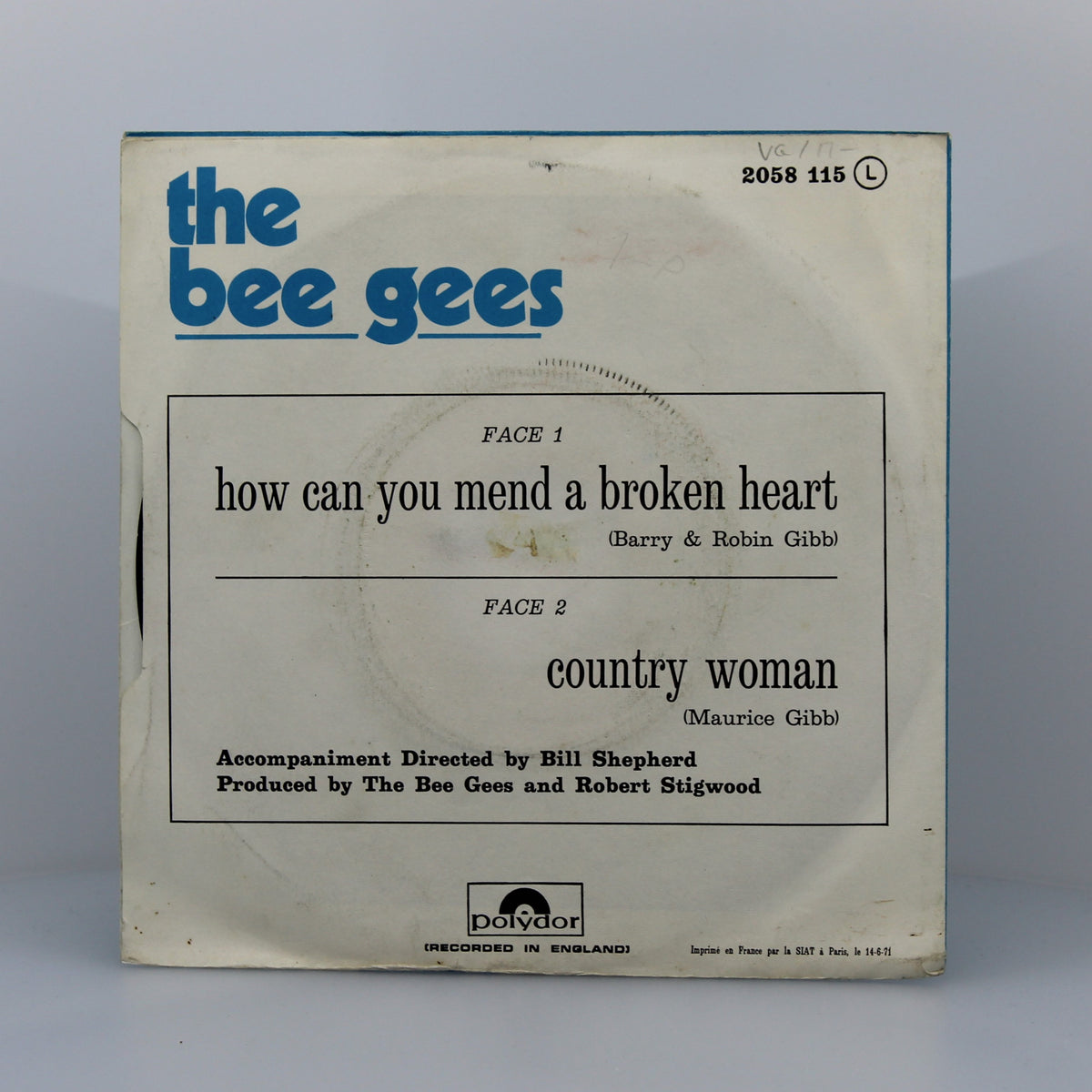 Bee Gees - How Can You Mend A Broken Heart, Vinyl 7&quot; Single 45Rpm, France
