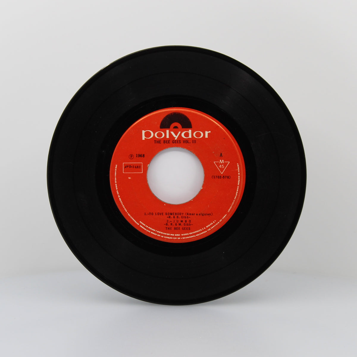 Bee Gees - To Love Somebody, Vinyl 7&quot; Single 45Rpm, Mexico 1967
