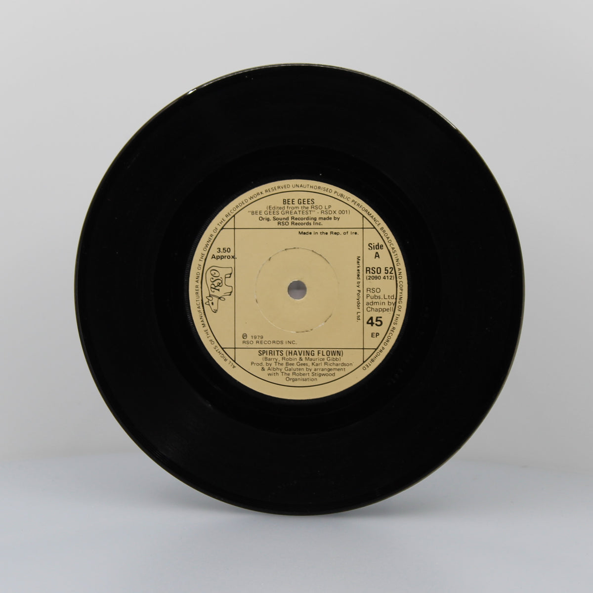 Bee Gees - Spirits Having Flown, Vinyl 7&quot; Single 45Rpm, Ireland 1979