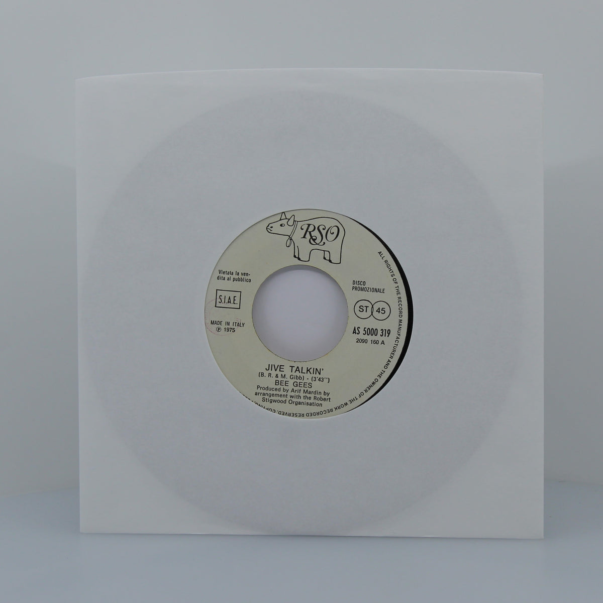Bee Gees - Jive Talkin&#39;, Vinyl 7&quot; Single 45Rpm Promo, Italy 1975