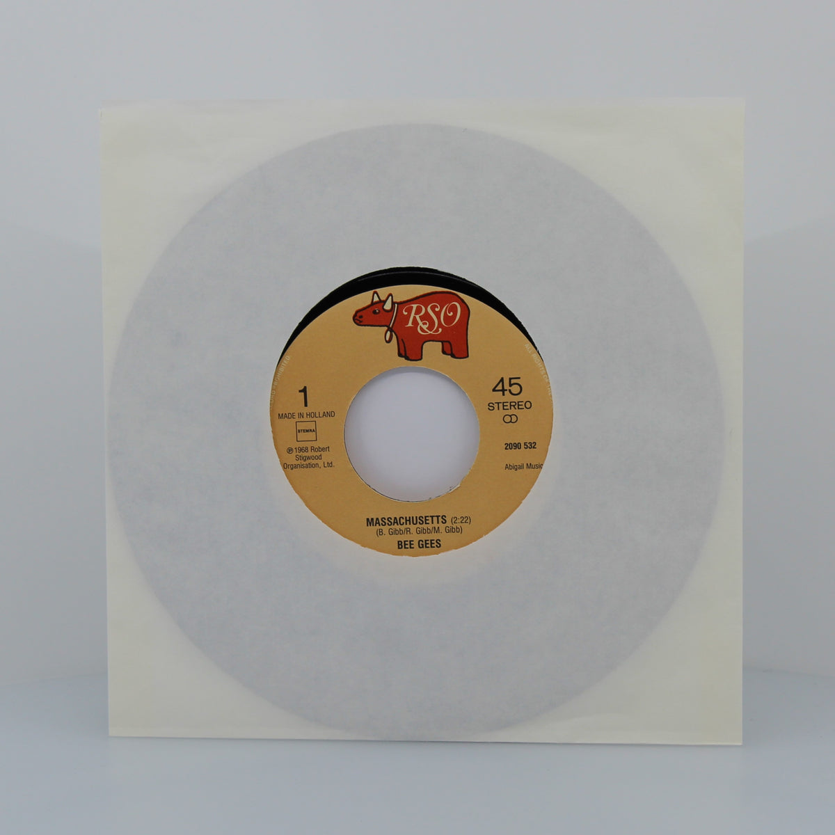 Bee Gees - Massachusetts, Vinyl 7&quot; Single 45Rpm, Holland 1968