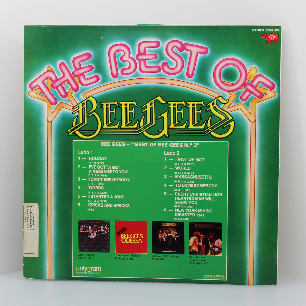 Bee Gees -  The Best Of Bee Gees No. 2, Vinyl Lp 33Rpm Compilation, Portugal