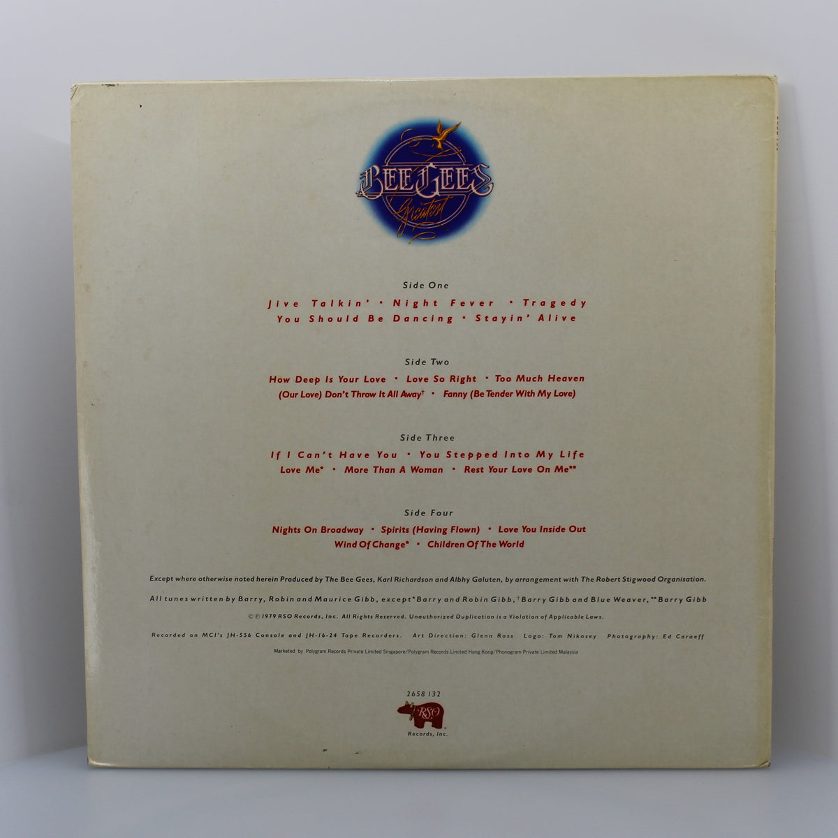 Bee Gees - Greatest, 2x Vinyl, Album, 33Rpm, Malaysia 1979