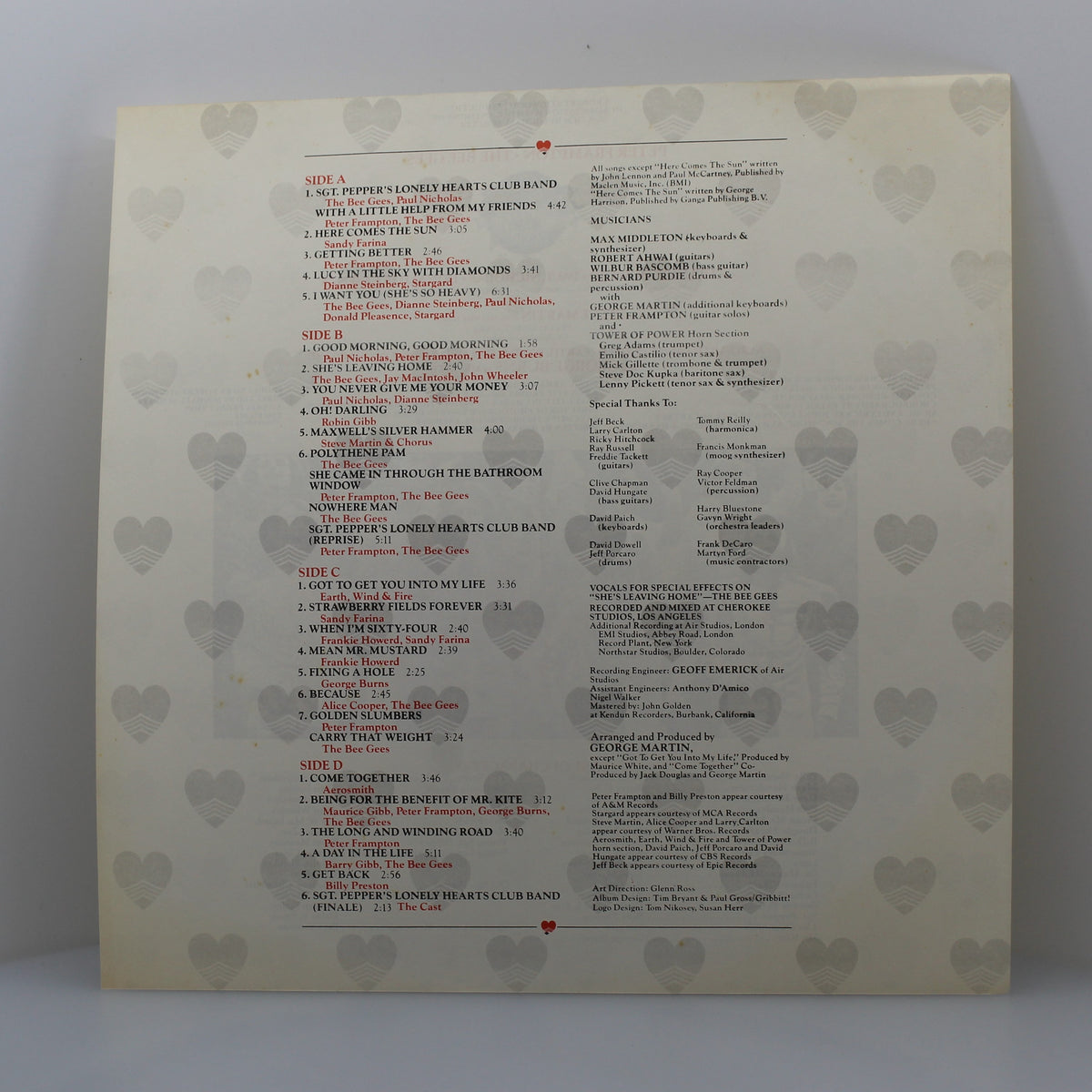 Bee Gees - Sgt. Pepper&#39;s Lonely Hearts Club Band, 2 x Vinyl, LP 33Rpm, Album, Stereo, Singapore, Malaysia &amp; Hong Kong 1978